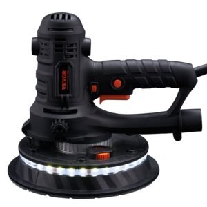 Drywall Sander 800W Brush Motor 1200-2300RPM Variable Speed & Auto Vacuum