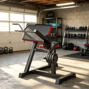 2-In-1 Heavy-Duty Bicep Preacher Curl Bench: Bicep Curl Machine with Adjustable Seat & Elbow Cushion Perfect for Home Gym Arm Training