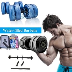 Adjustable 20-25 KG Water-filled Dumbbell for Men Home Fitness Arm Muscle Training Equipment Portable Convenient Water Injection Dumbb