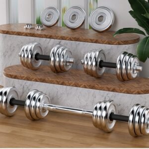 Men's Fitness Home Adjustable Pure Iron Electroplating Dumbbell