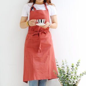 Polyester Cotton Overalls Art Flower Shop Baking Large Size Floral Nail Apron